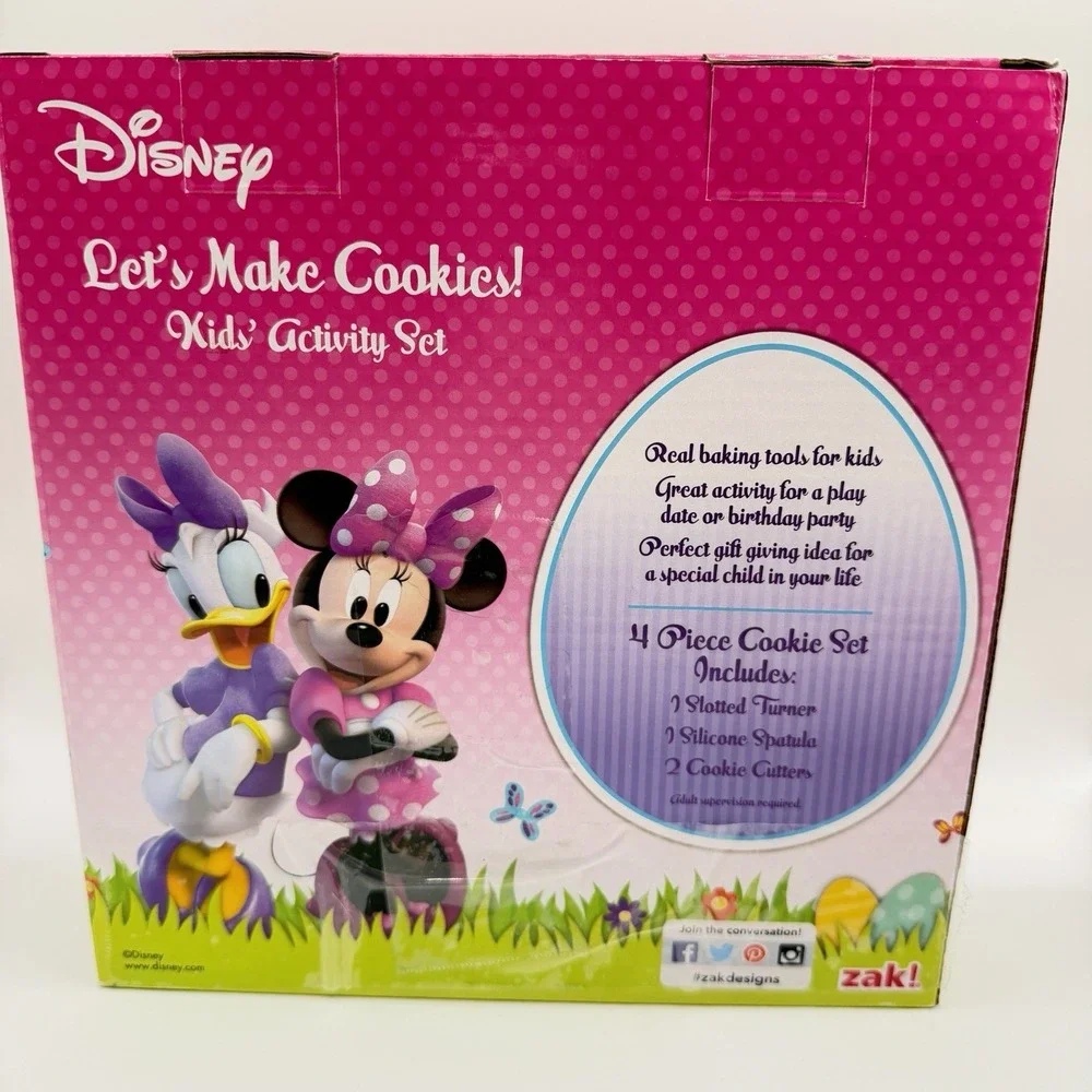 Disney Let's Make Cookies‎ Kids Activity Set by Zac NIB Minnie Mouse Baking Set